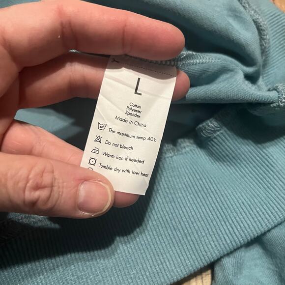 Eadinve "Fun Fact I Don't Care" NEW Women's Blue Sweatshirt Sz L Stretchy Funny - Picture 6 of 8